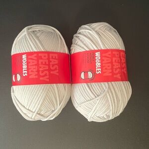 NWT WOOBLES EASY PEASY YARN KNIT PEEBLE WITHOUT CAUSE  LOT